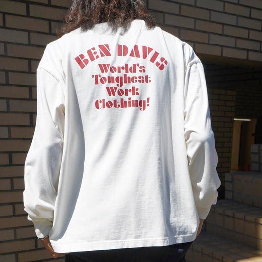 BEN DAVIS【PRINT LONG SLEEVE TEE】プリント長袖Tシャツ