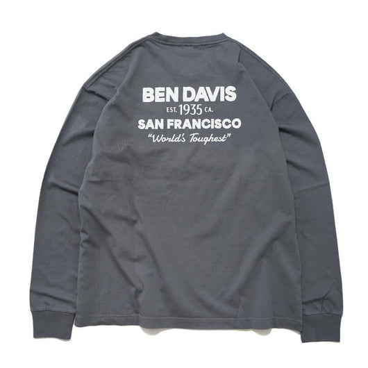 BEN DAVIS【POCKET PRINT LONG SLEEVE TEE】ポケットプリント長袖Tシャツ