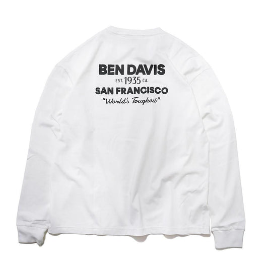 BEN DAVIS【POCKET PRINT LONG SLEEVE TEE】ポケットプリント長袖Tシャツ