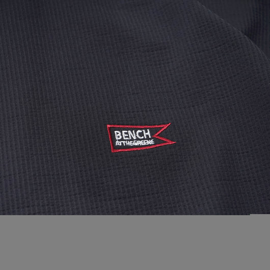 BENCH AT THE GREENE GOLF / KNIT SEERSUCKER MOCK NECK SHIRT / モックネック セットアップ対応 通気性・吸汗速乾・UVカット COOLMAX