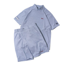 BENCH AT THE GREENE GOLF / KNIT SEERSUCKER MOCK NECK SHIRT / モックネック セットアップ対応 通気性・吸汗速乾・UVカット COOLMAX