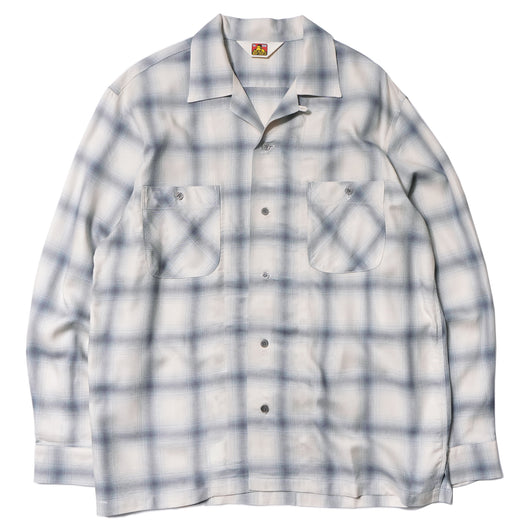 BEN DAVIS【OMBRE CHECK OP COL SHIRTS】