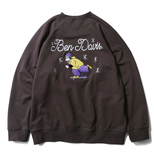 BEN DAVIS【EMBRO SWEAT CREW】刺繍クルースウェット