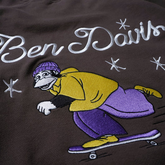 BEN DAVIS【EMBRO SWEAT CREW】刺繍クルースウェット